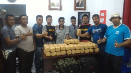 Selundupkan 48 Kilogram Ganja, Dua warga Aceh Diciduk Aparat