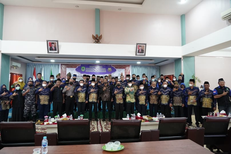 Pengukuhan Kerukunan (PD-KBB), Bupati H.Muhamad Adil SH MH Ajak Warga Banjar Bagun Meranti.