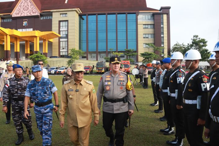 Sebanyak 2.812 Personel Gabungan Amankan Nataru di Riau