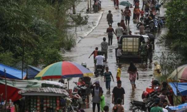 Banjir Genangi 4.384 Rumah di Inhu Riau