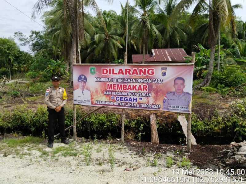 Cegah Terjadinya Karhutla, Polres Meranti dan Pihak Terkait Gencarkan Berbagai Upaya