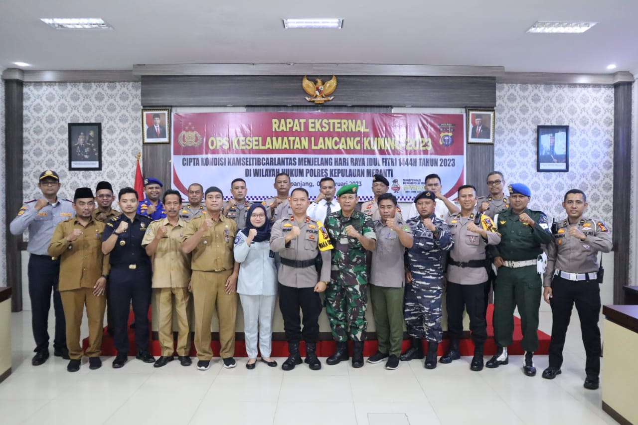 Samakan Persepsi, Polres Meranti Gelar Rapat Eksternal Ops Keselamatan LK 2023