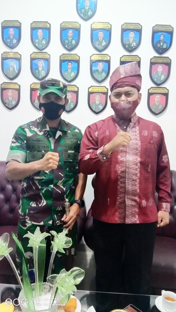 Danrem 031/WB Terima Kunjungan Silaturahmi Panglima PADAN Riau Datuk Khairuddin Al-Young Riau