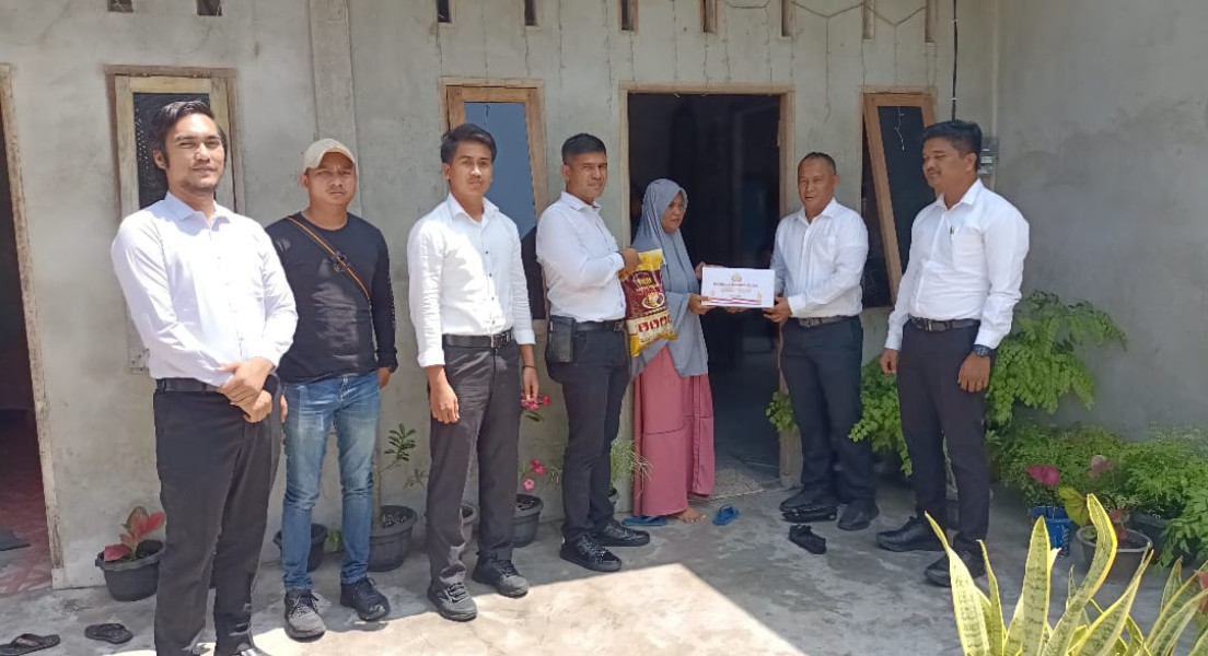 Warga Kurang Mampu di Selatpanjang dapat Bansos Negeri dari Polres