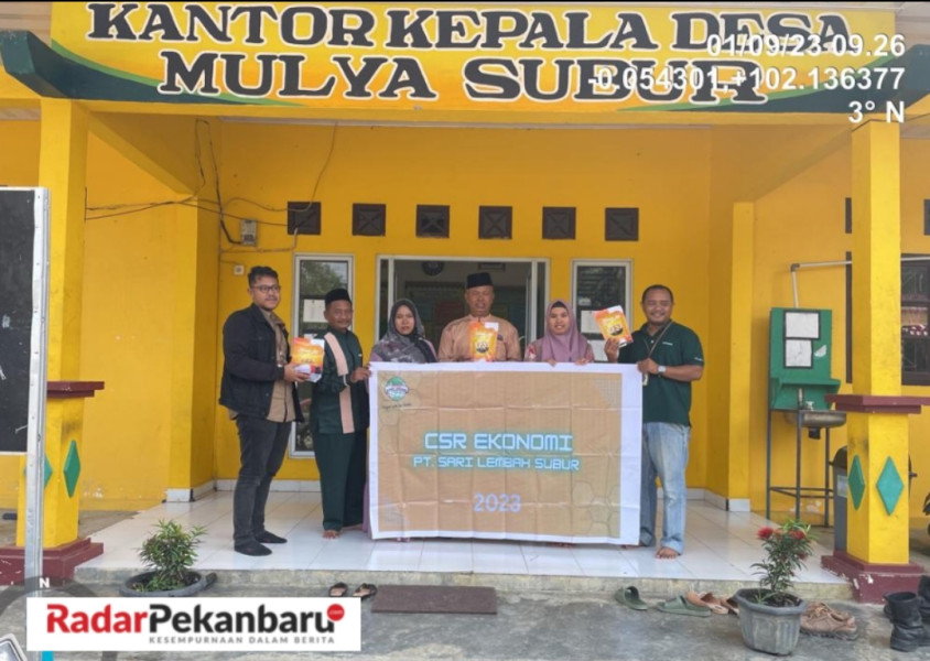Dua Tahun Berturut - Turut PT SLS Salurkan Dana CSR Kepada UMKM Melati, Kades Mulya Subur Ucapkan Terima Kasih