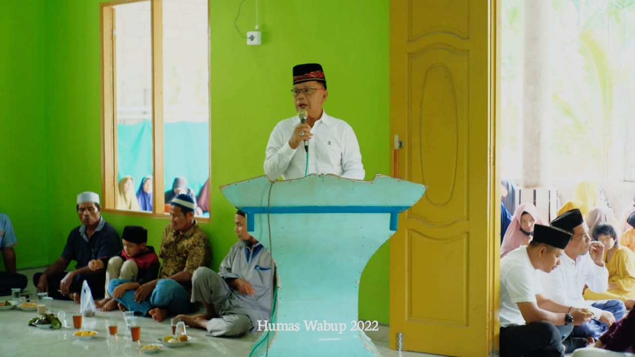 Wabup Meranti H.Asmar Hadiri Peringatan Maulid Nabi Muhammad SAW di Masjid Nurul Huda Desa Sendaur