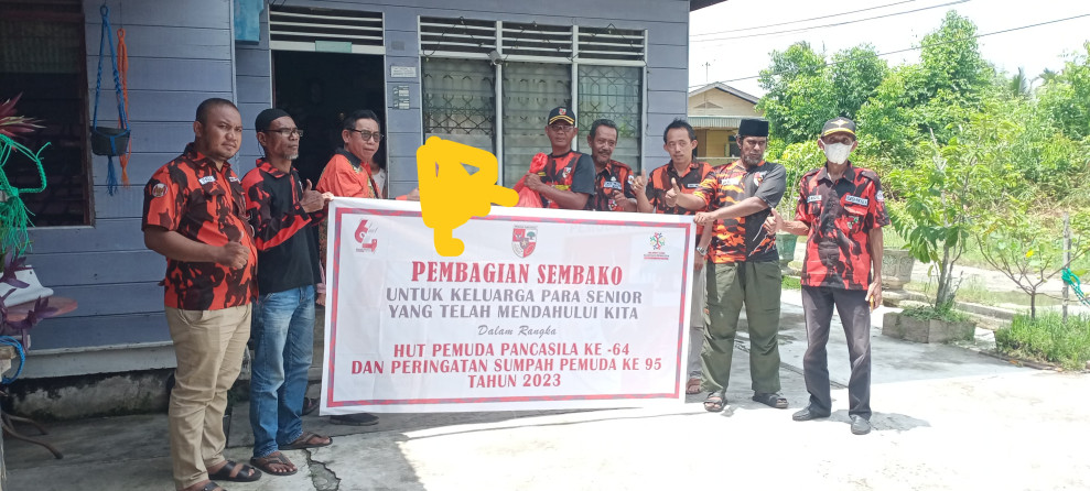 Masih Dalam Rangka Hut PP Setelah Donor Darah MPC PP Meranti Kembali Bagi Sembako