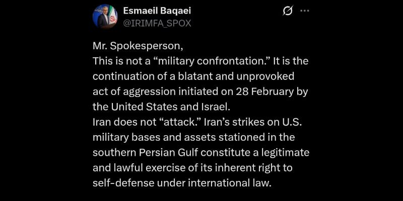 Iran Kritik Pernyataan PBB, Sebut Akar Masalah Konflik adalah Amerika