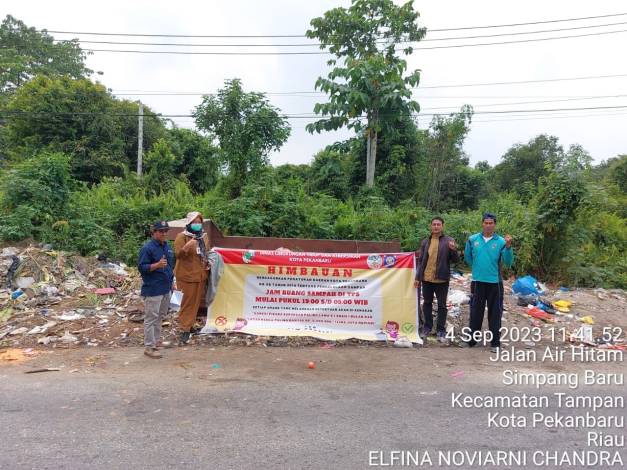 Pegawai DLHK Pekanbaru Diturunkan Jaga TPS Sampah