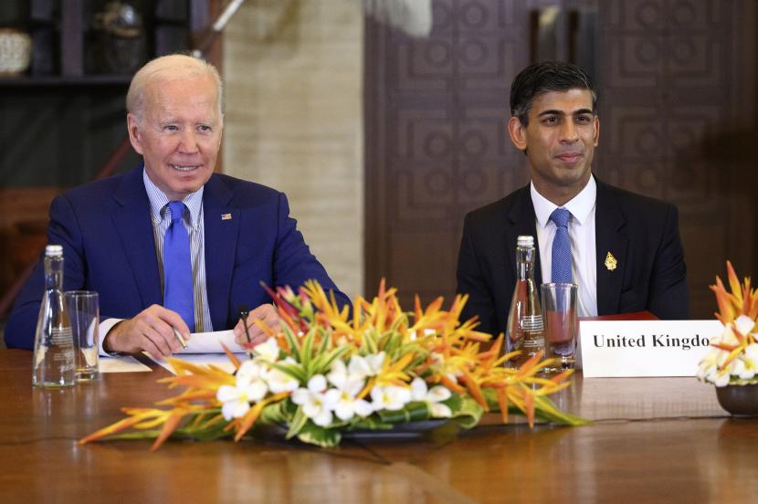 Biden dan Sunak Bertemu Bahas Ukraina, China dan Irlandia Utara