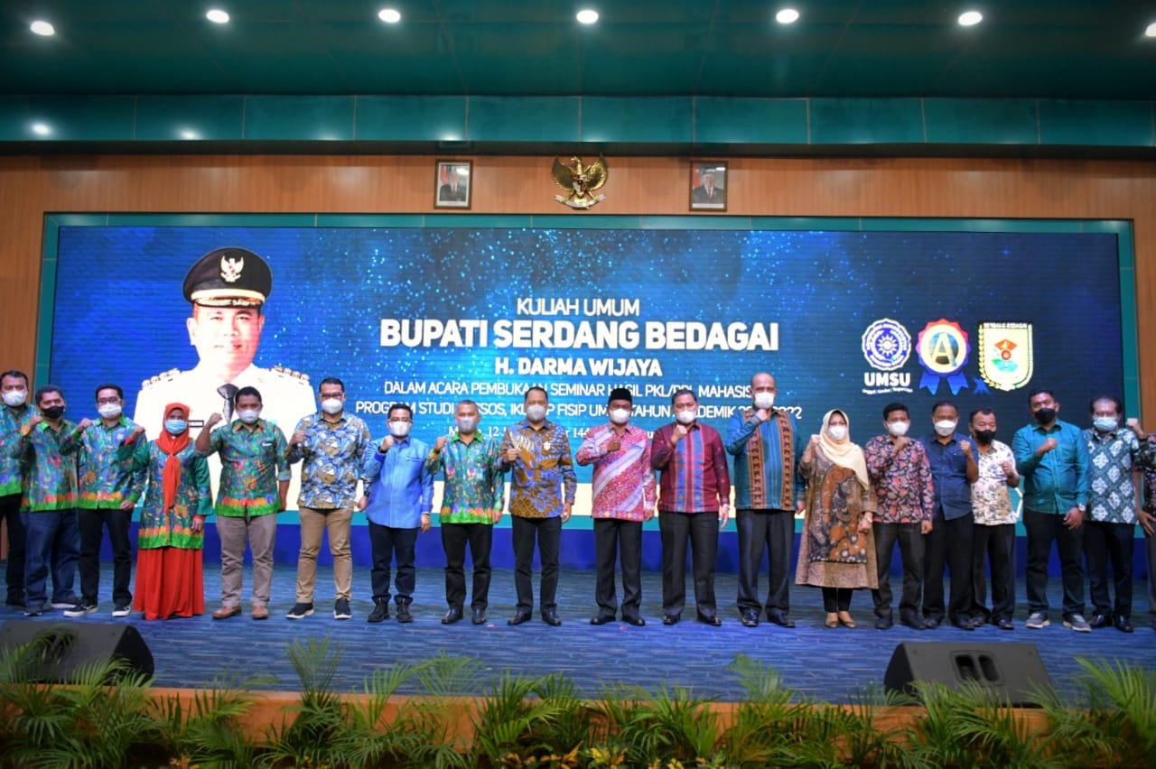 Bupati Sergai Darma Wijaya Sampaikan Kuliah Umum dan Beri Motivasi Mahasiswa