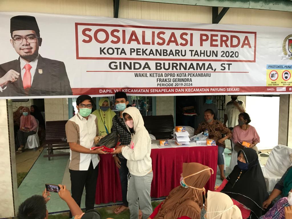 Sukses Gelar Sosper di Payung Sekaki dan Senapelan, Ini Harapan Wakil Ketua DPRD Pekanbaru Ginda