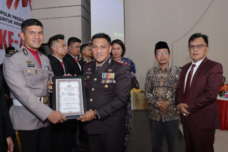Bersama Forkopimda, Polres Kepulauan Meranti Gelar Syukuran Peringatan Hari Bhayangkara ke-77