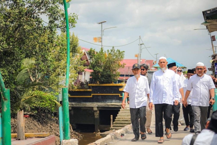 Turlap Peninjauan Bantaran Sungai Dumai di Jalan Rajawali, Wako Paisal: Kita Akan Gesa