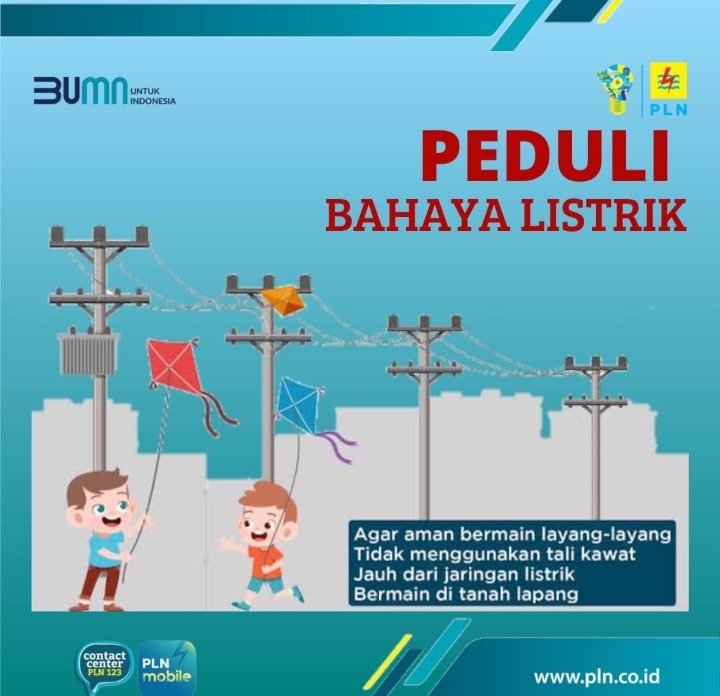 Akibat Benang Layang Nyangkut Beradu Kabel PLN Selatpanjang Pemadaman Singkat
