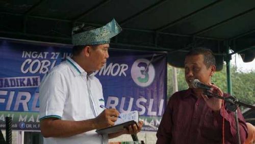 Doakan Firdaus - Rusli  Jadi Gubernur Riau, Mantan Kades di Rohul Ini akan Hibahkan Tanahnya