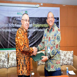 Pemprov Riau - BP REDD+ Teken MoU