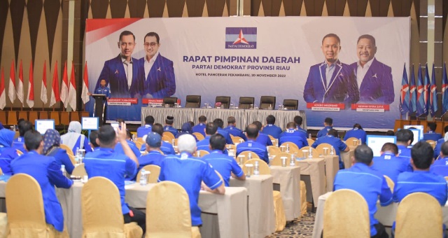 Rapimda DPD Demokrat Riau Siapkan Kemenangan AHY di 2024