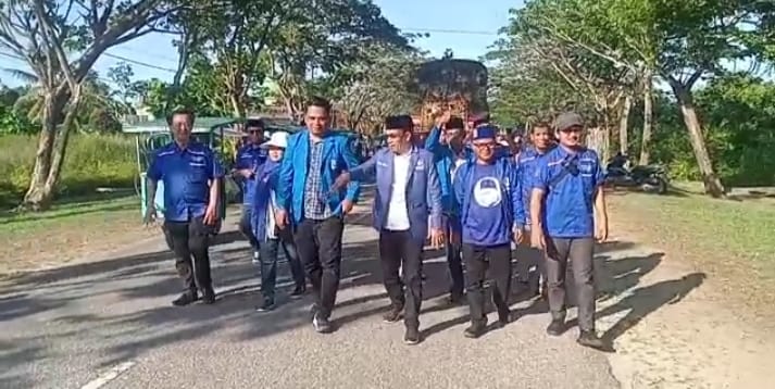 Jelang Senja DPD PAN Meranti Antarkan Berkas Bacaleg Di Terima Syah Oleh KPU Meranti