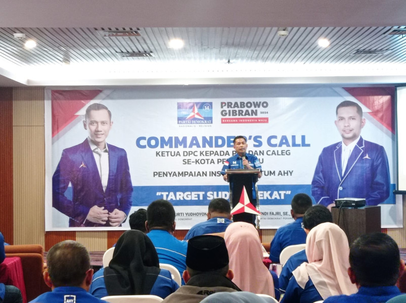 Commander's Call, DPC Demokrat Pekanbaru Kumpulkan PAC dan Caleg