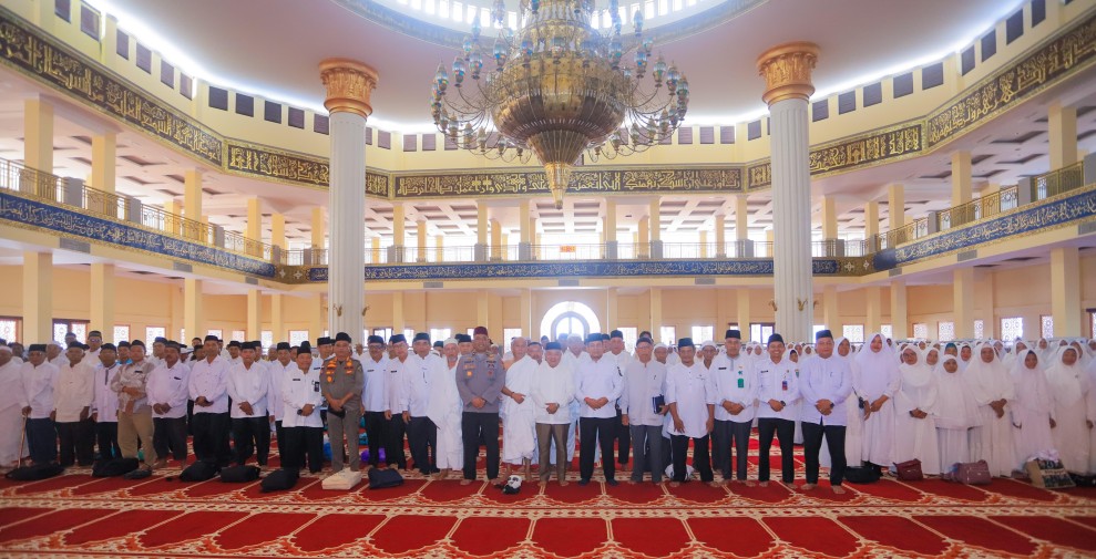 377 Jemaah Calon haji Rohul Ikuti Manasik Haji