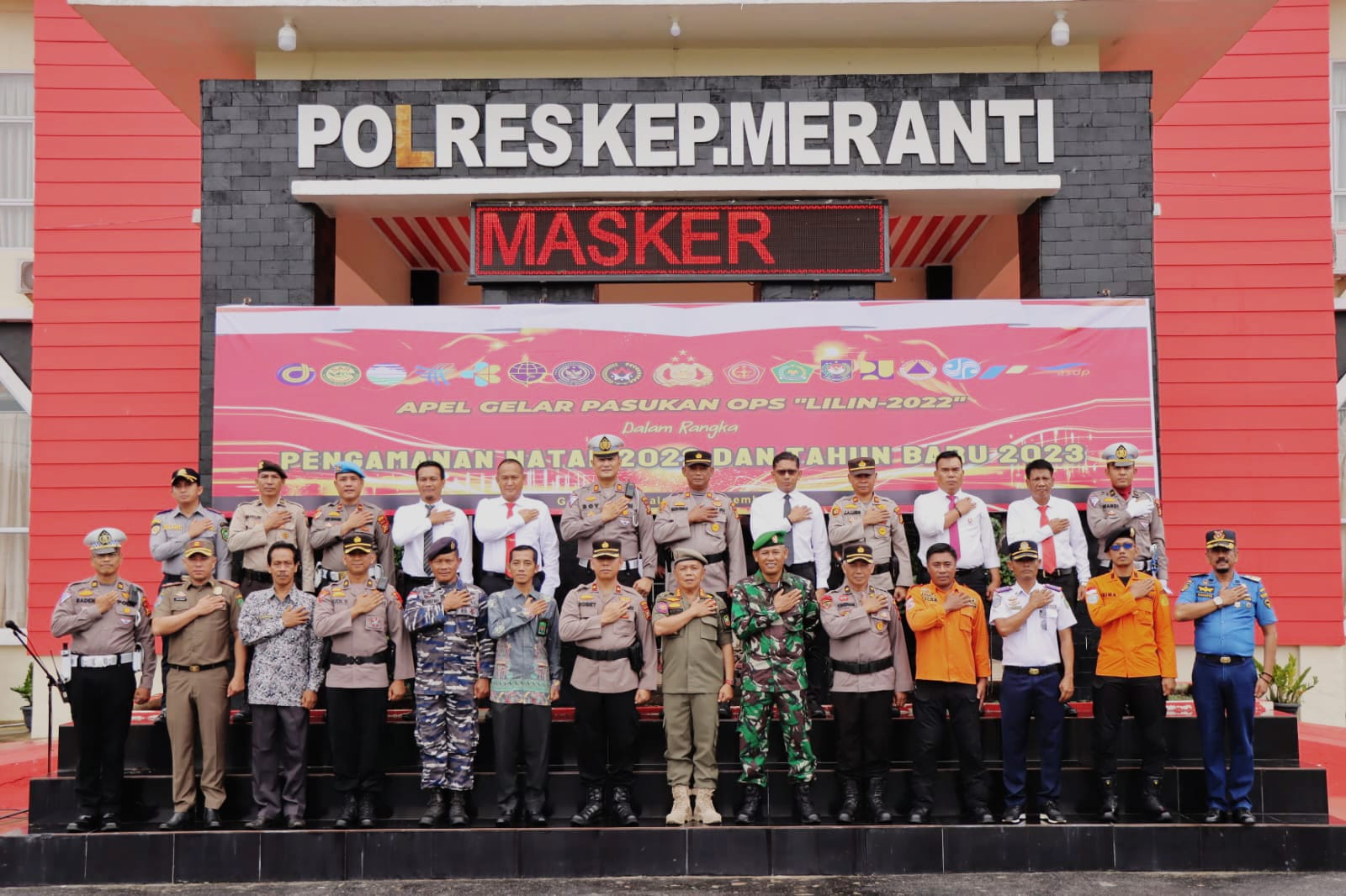 Wabup H. Asmar Pimpin Apel Gelar Pasukan Operasi Lilin Lancang Kuning Tahun 2022