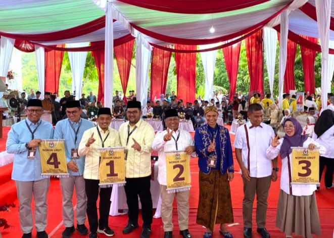 Ini Nomor Urut Paslon Bupati dan Wakil Bupati Kampar