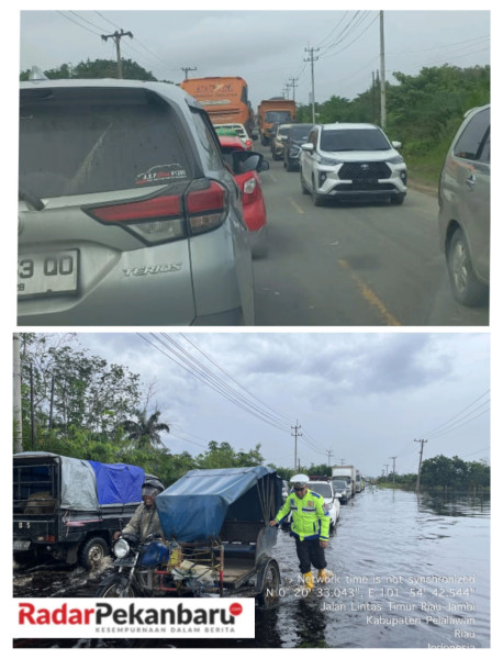 Warga Sebut Satlantas Polres Pelalawan Tidak Respon Saat Macet Di Kemang, AKP Akira : Kami Paling Respon!