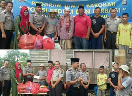 Wakapolresta Pekanbaru Bersama Ketua LBP2AN Sambangi Petani Tua