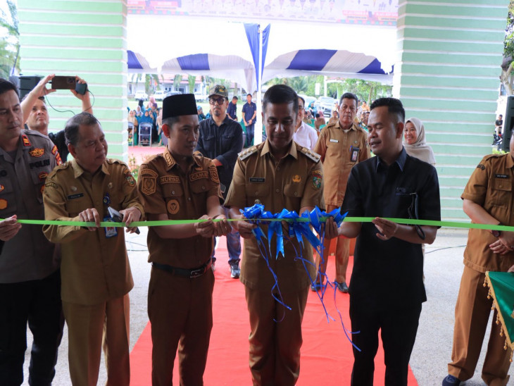 Kunker dan Launching Silontiok di Tapung Hulu, Bupati Disambut Sangat Meriah Masyarakat Tapung Hulu