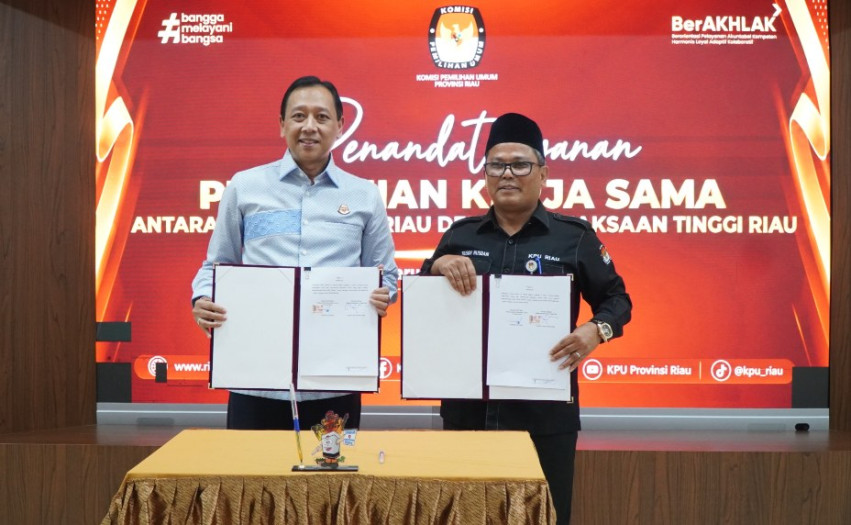 Kejati Riau-KPU Sepakati Kerja Sama Tata Kelola dan Kepastian Hukum