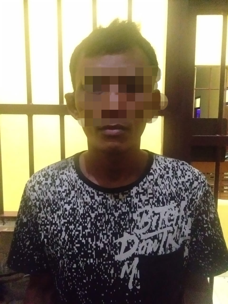 Polsek Tambang Kampar Amankan Seorang Pemuda Tersangka Kasus Pencurian di Desa Terantang
