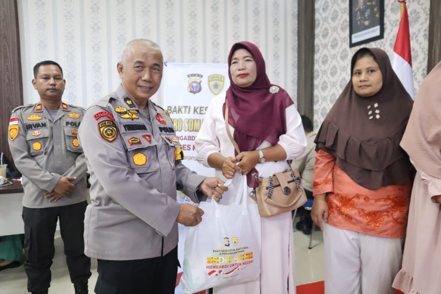 Polres Meranti Gelar Bakes dan Baksos Rakorbin SDM bersama ASN Polri