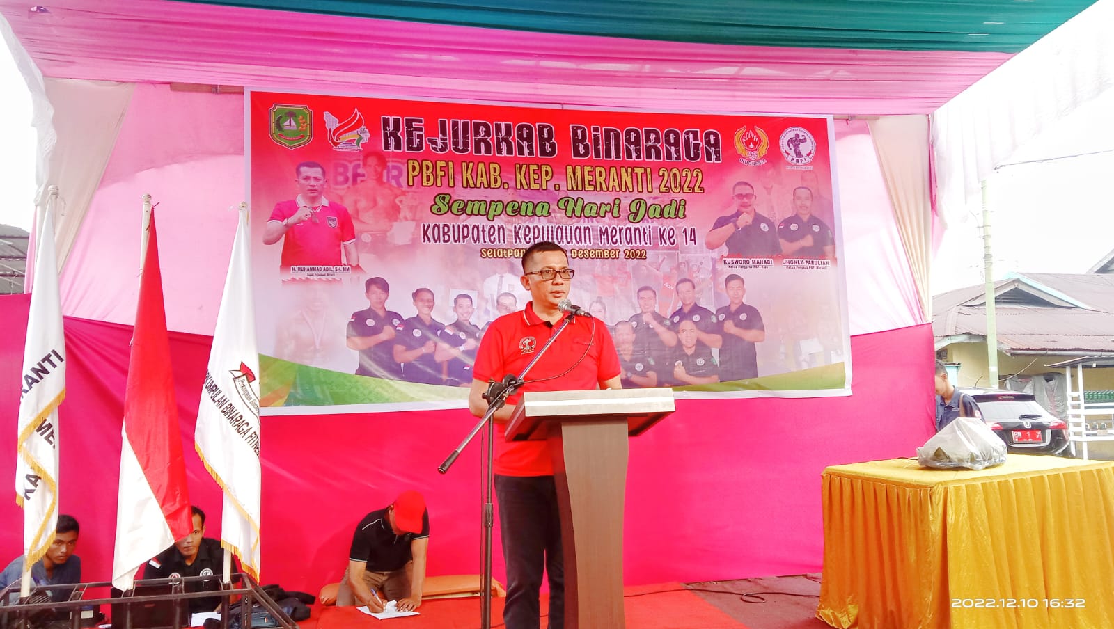 Kejurkab Binaraga Ke-2 PBFI Meranti, Dibuka Langsung Oleh Bupati H Muhammad Adil
