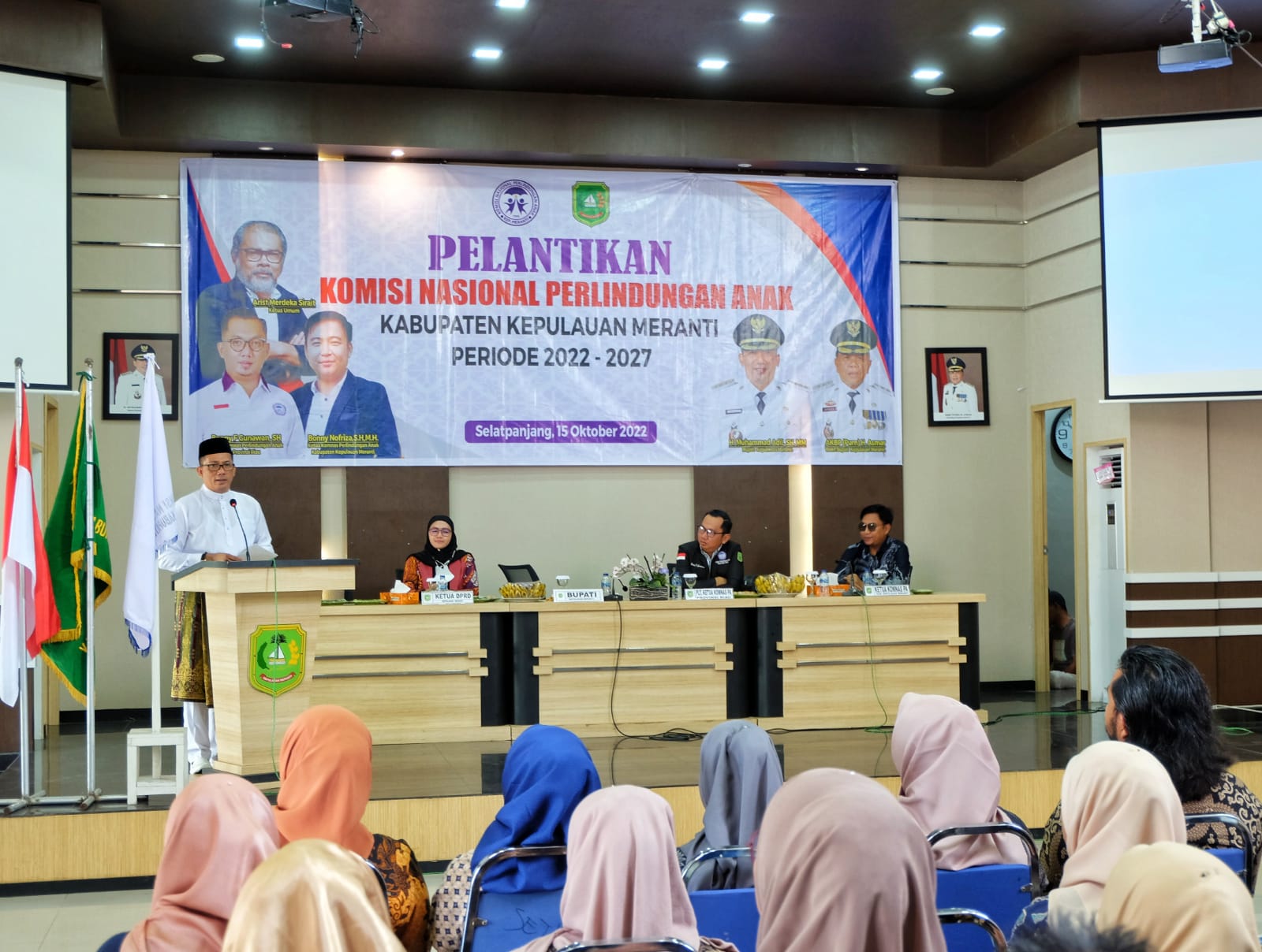 Bonny Pimpin Komnas PA Meranti, Bupati Harap Hak Anak Semakin Terlindungi.