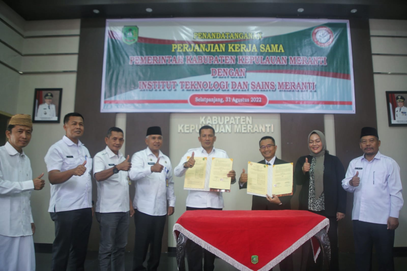 Teken MoU Bersama ITS Meranti, Bupati harap bisa meningkatkan SDM Meranti 