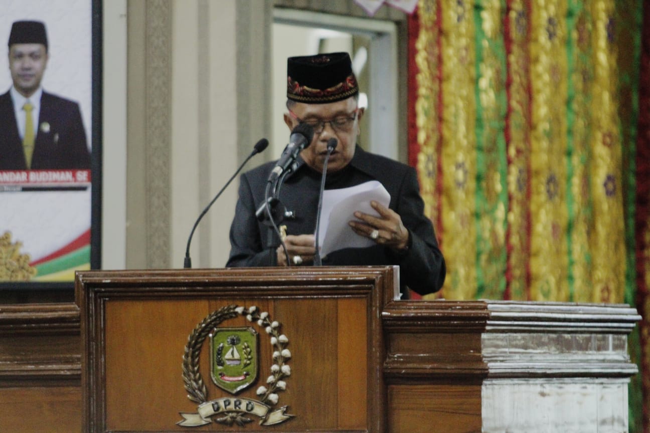 Wabup Meranti Asmar Sampaikan Ranperda Bangunan Gedung pada Sidang Paripurna DPRD Meranti