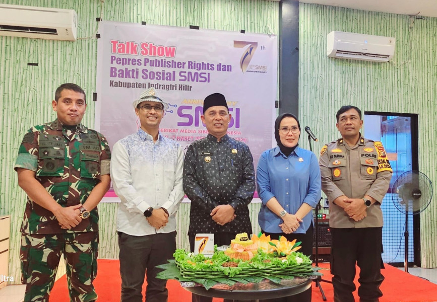 SMSI Inhil Gelar Syukuran Anniversary ke 7, Ini Harapan PJ Bupati H.Herman