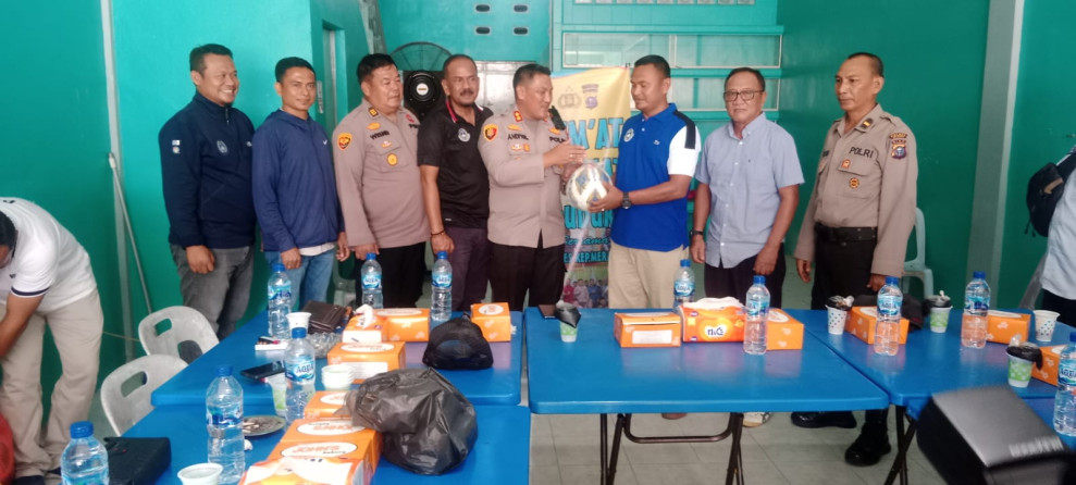 Askab PSSI Kepulauan Meranti didatangi Kapolres Kepulauan Meranti