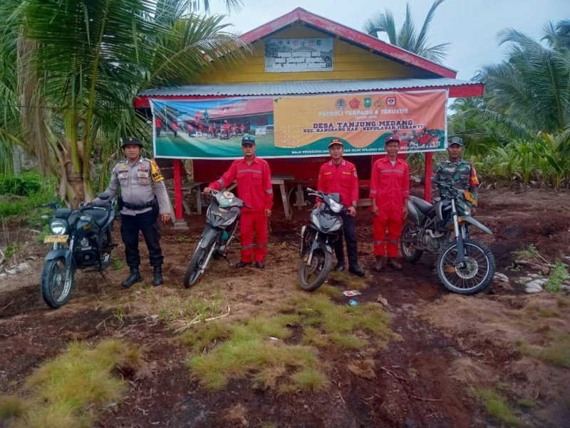 Polsek Rangsang Lakukan Patroli Terpadu Cegah Karhutla