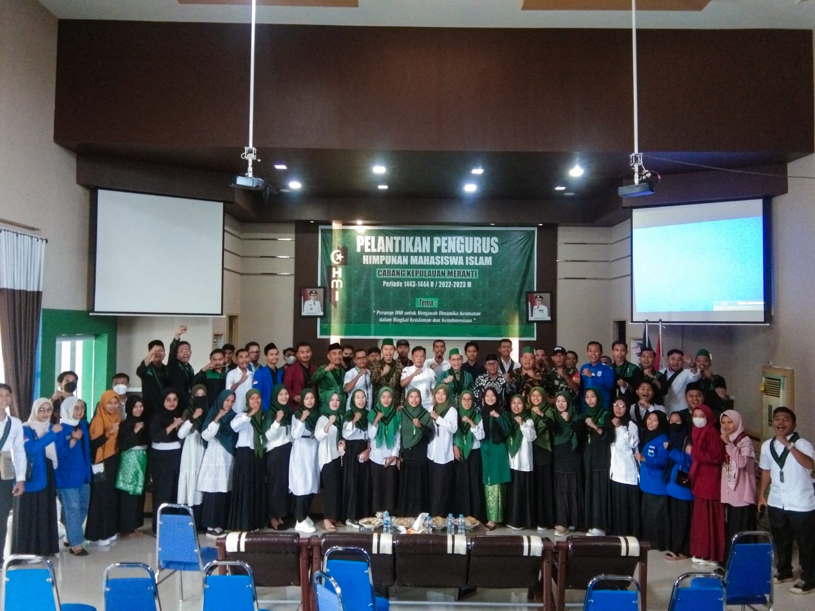 Wabup Meranti H Asmar Lantik Secara Resmi Pengurus HMI Cabang Kabupaten Kepulauan Meranti.