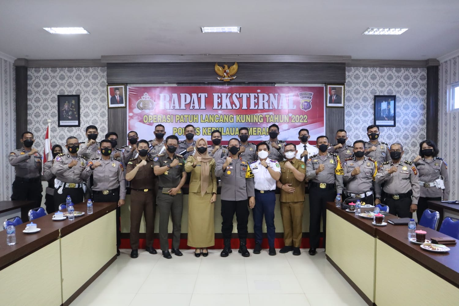 Polres Meranti Gelar Rapat Eksternal Ops Patuh LK-2022 Bersama Forkopimda