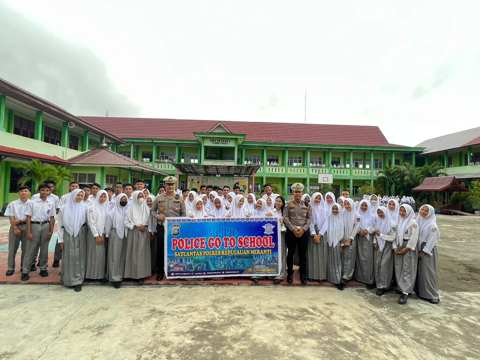 Tingkatkan Wawasan Kebangsaan, Polres Meranti dan Polsek Jajaran Gencarkan Giat Police Goes to Schoo