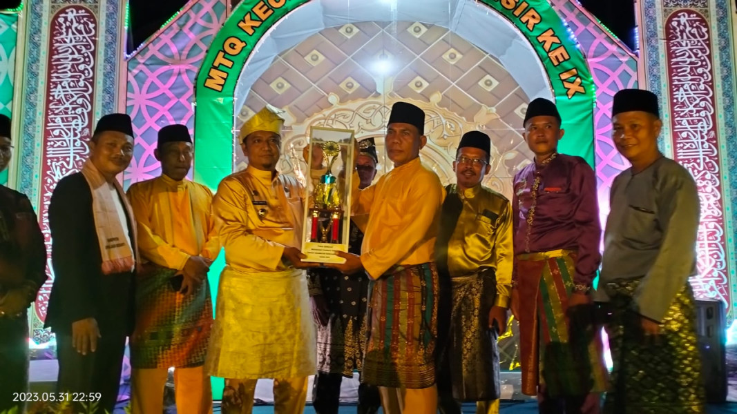 Mahdi Selaku Kades Apresiasi MTQ Ke 9 Rangsang Pesisir