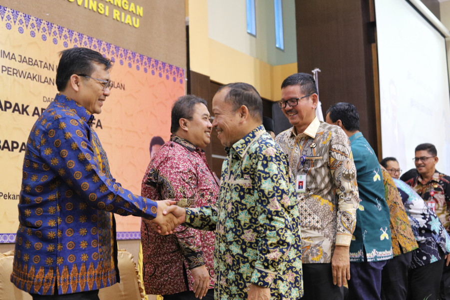 Sekda Meranti Hadiri Sertijab Kepala BPK Perwakilan Riau