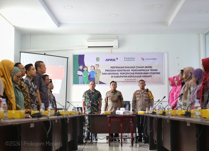 Komitmen Turunkan Stunting, TPPS Meranti Gelar Evaluasi Tahap Akhir Pendampingan Program Kemitraan
