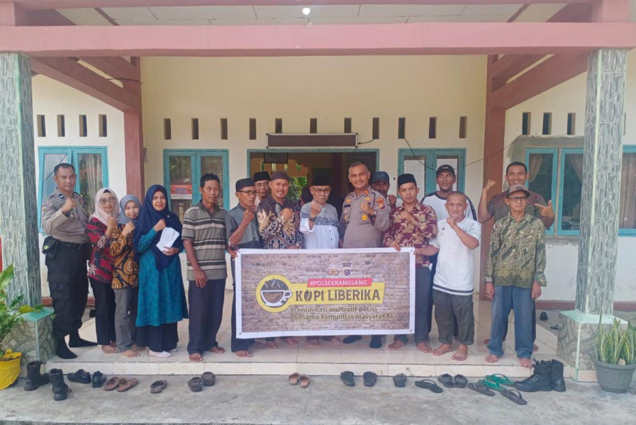 Bangun Komunikasi dan Silaturahmi, Polsek Rangsang Duduk Bersama Pemdes Tebun