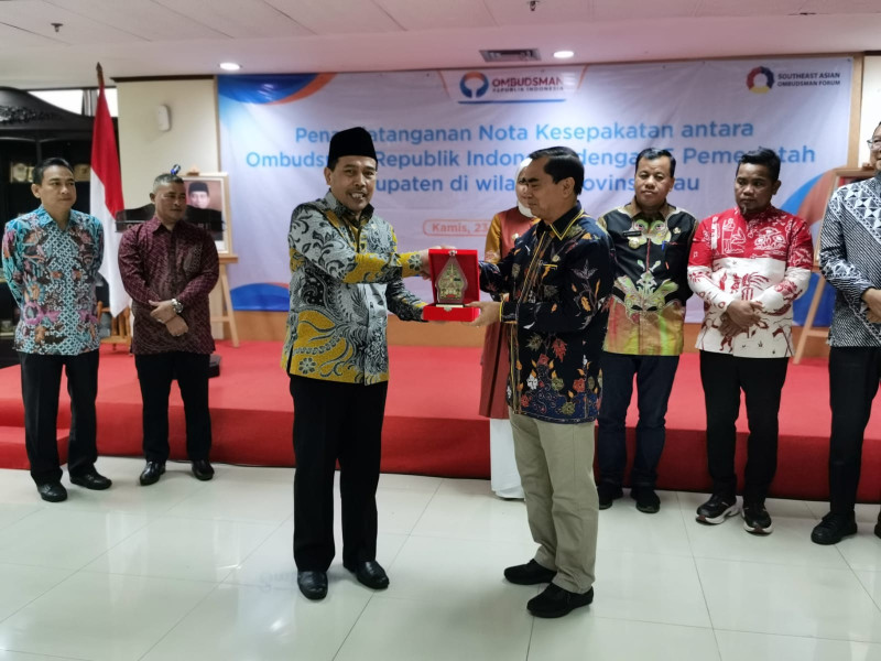 Pemkab Meranti Tandatangani Nota Kesepakatan dengan Ombudsman RI