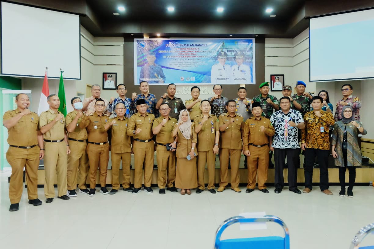 Wabup Sambut Kunker BNN Provinsi Riau 