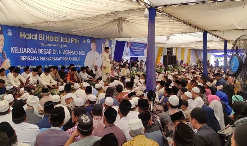 Ribuan Warga Hadiri Halal Bihalal Anggota DPR-RI Achmad